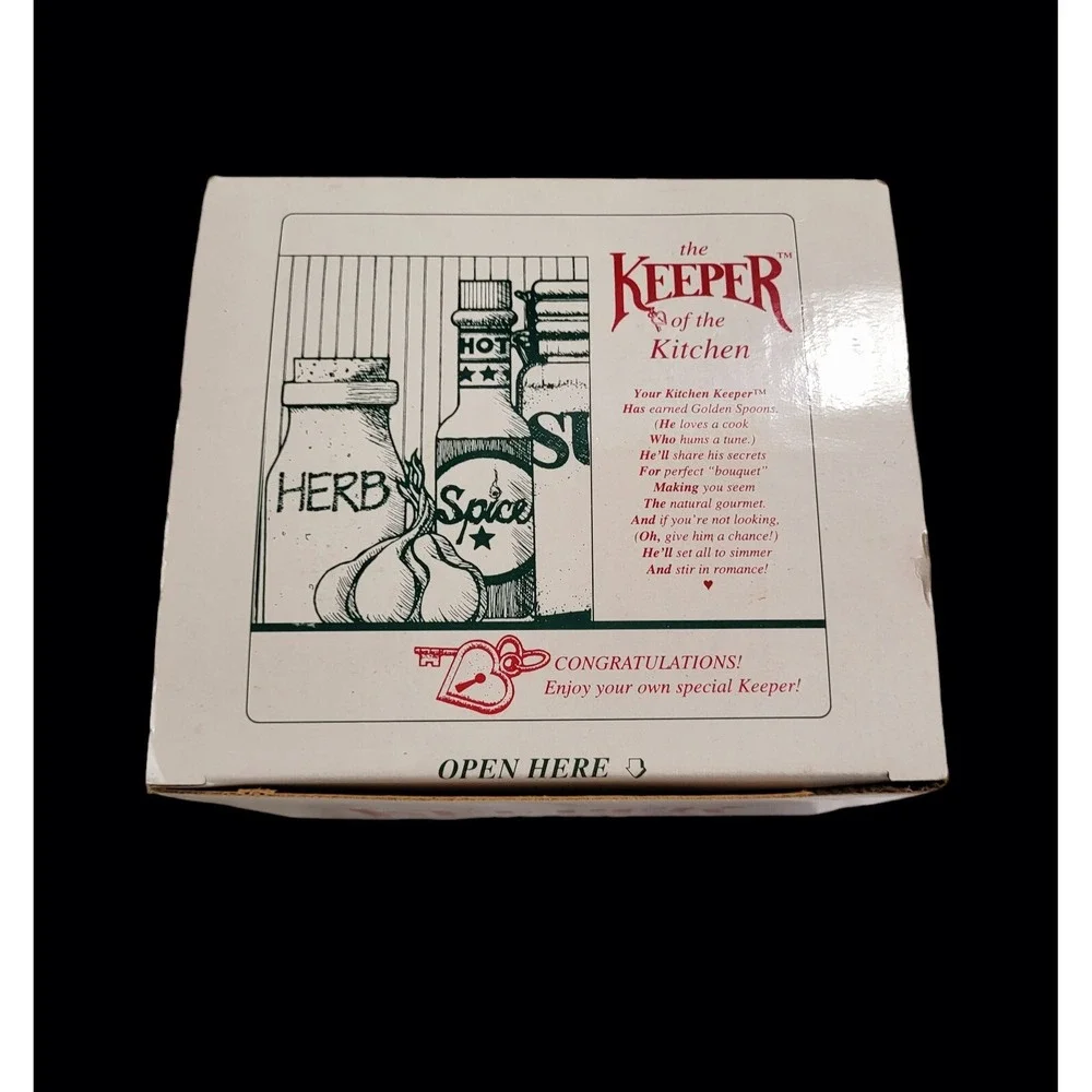 Vintage 1980s Keeper of the Kitchen ~ Shenendoah Designs Collection Shelf Sitter